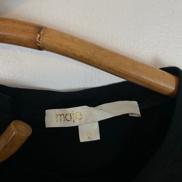 Maje | Reveuse Tunic Dress in Black Size 2 / US 4/6 - Picture 9 of 10